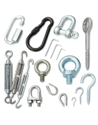 Karabīnes, āķi, cilpas un citi stiprinājumi, sadaļas attēls