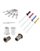 Alumīnija, tērauda un krāsainas kniedes, sadaļas attēls