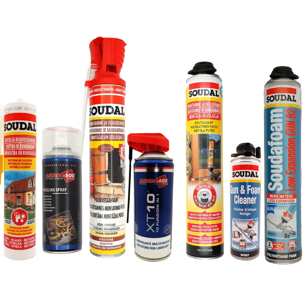 Aerosoli, līmes, hermētiķi un citi ķīmijas produkti, sadaļas attēls